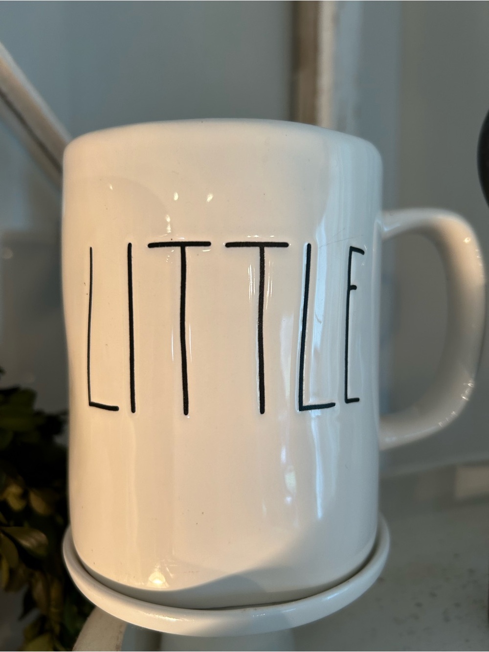 Rae Dunn White Ceramic 'LITTLE' Mug NWT